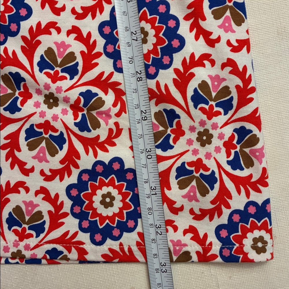 Boden, Libby, Bold Colorful Printed Tie-Waist Midi Dress - Picture 16 of 16